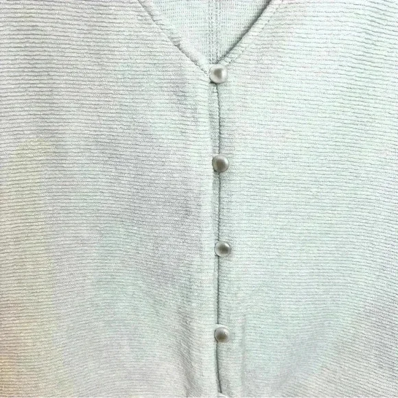 Madewell Women’s Texture & Thread Button Front Tie Tank Top Size X-Small - Picture 3 of 8